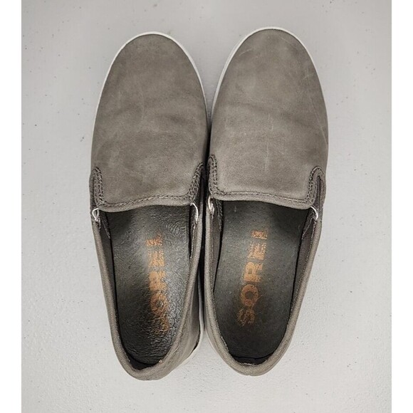 Sorel Campsneak Gray Suede Leather Slip On Flats Loafers Sneakers Women’s Size 7 - Picture 4 of 8